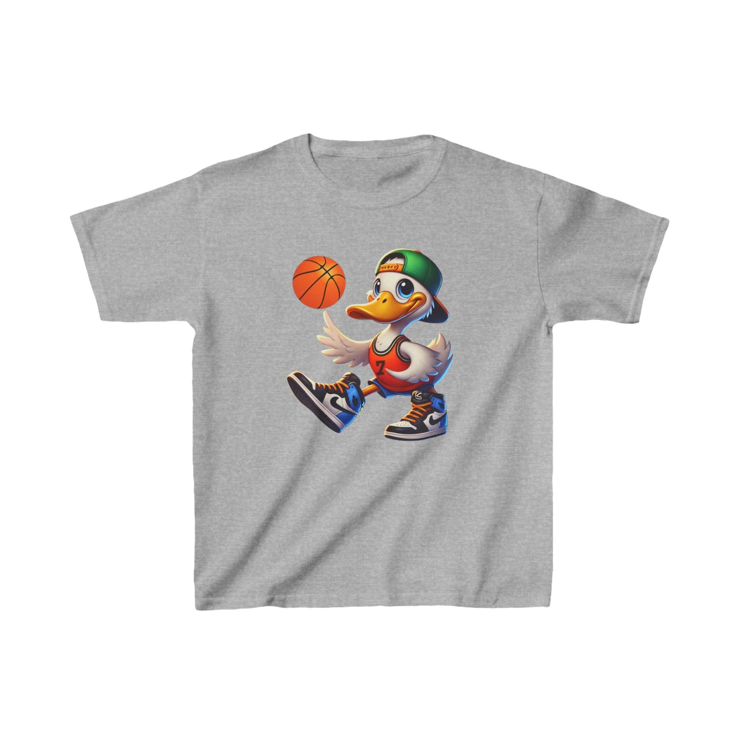 Boys Basketball Goose Heavy Cotton™ Tee