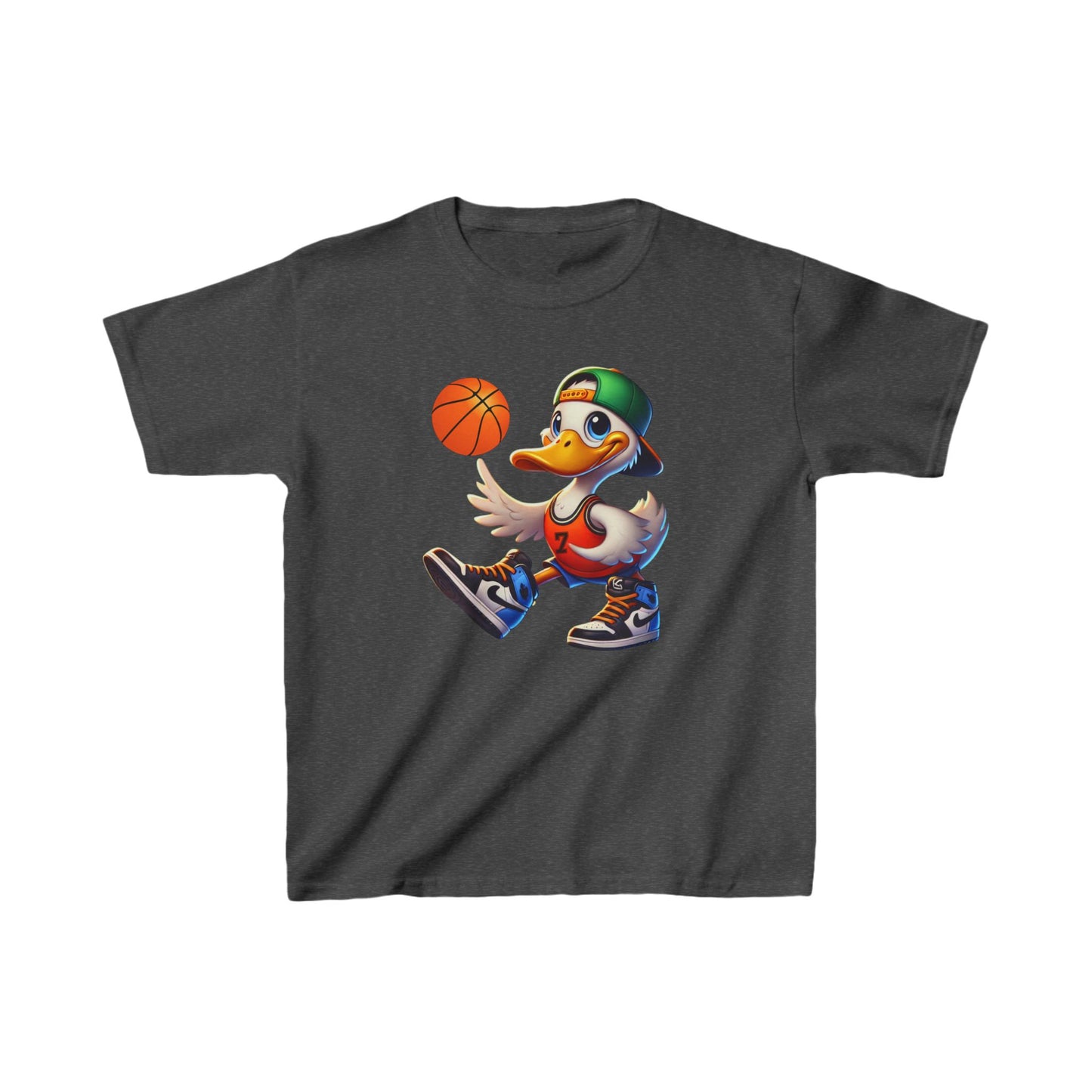 Boys Basketball Goose Heavy Cotton™ Tee