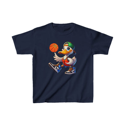 Boys Basketball Goose Heavy Cotton™ Tee