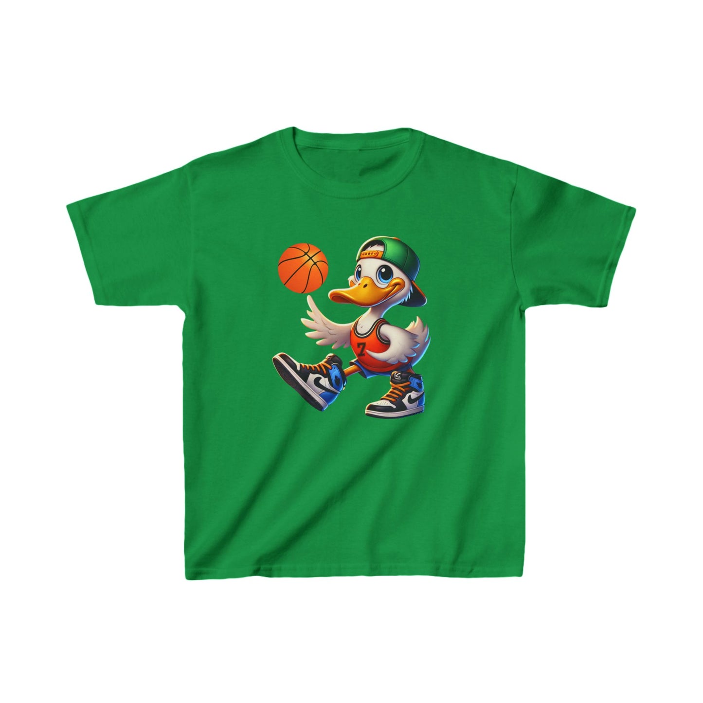 Boys Basketball Goose Heavy Cotton™ Tee