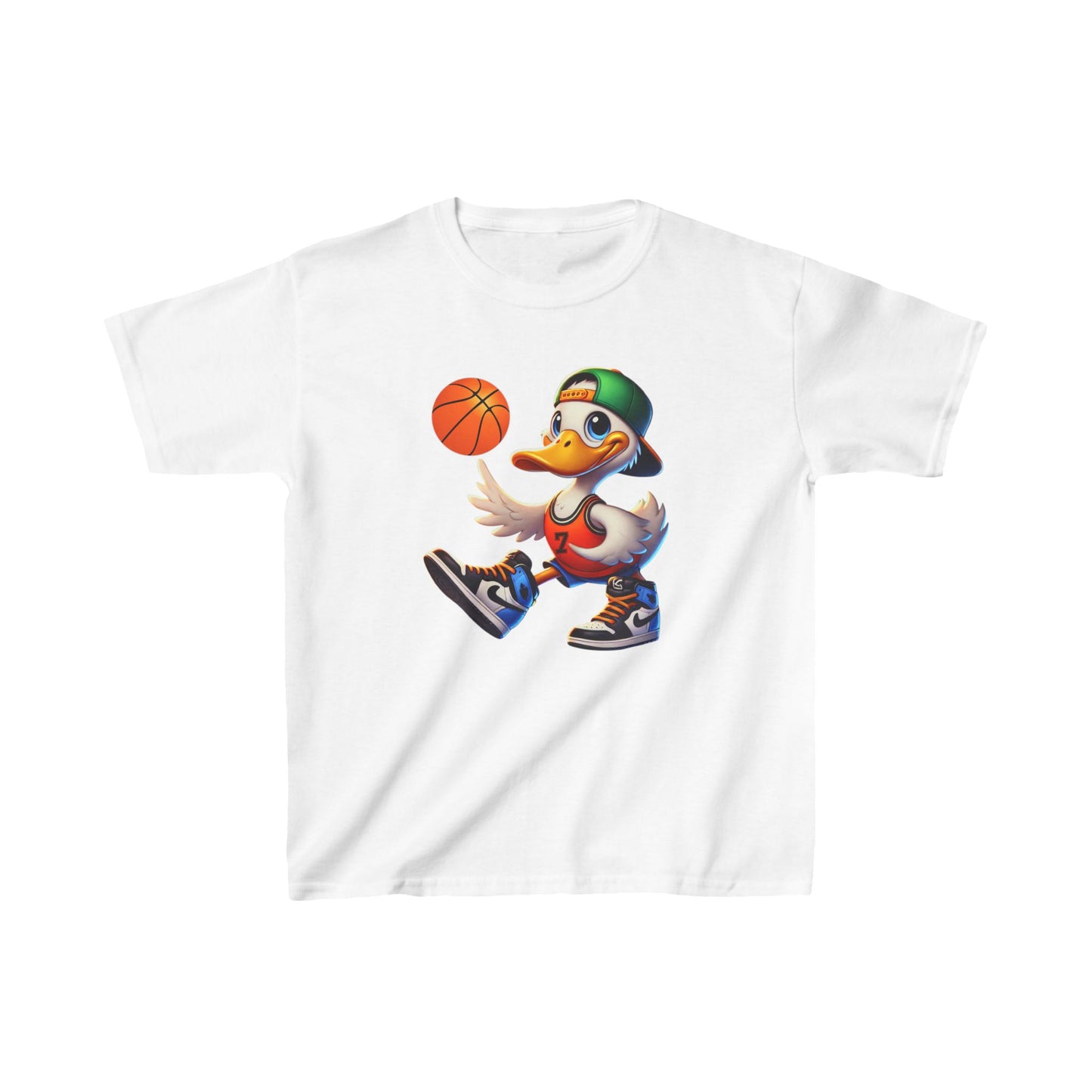 Boys Basketball Goose Heavy Cotton™ Tee