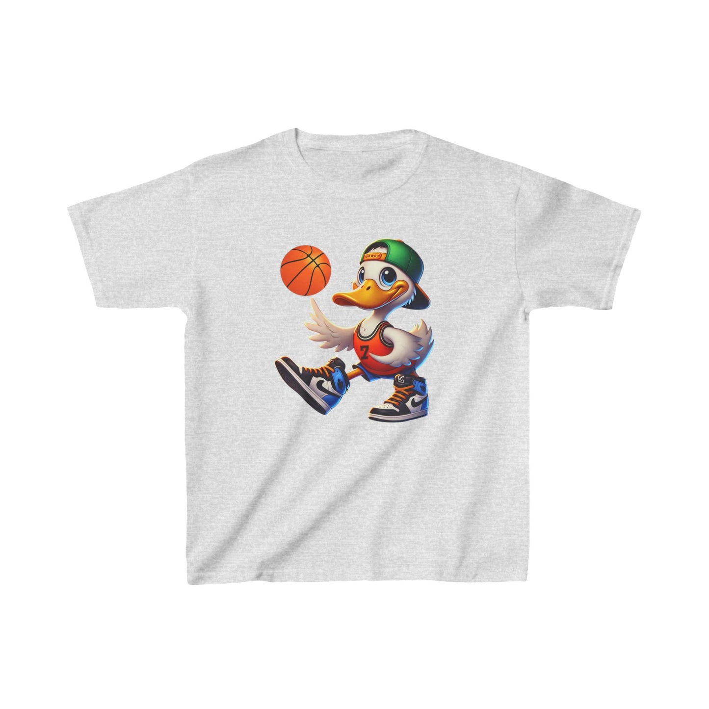 Boys Basketball Goose Heavy Cotton™ Tee