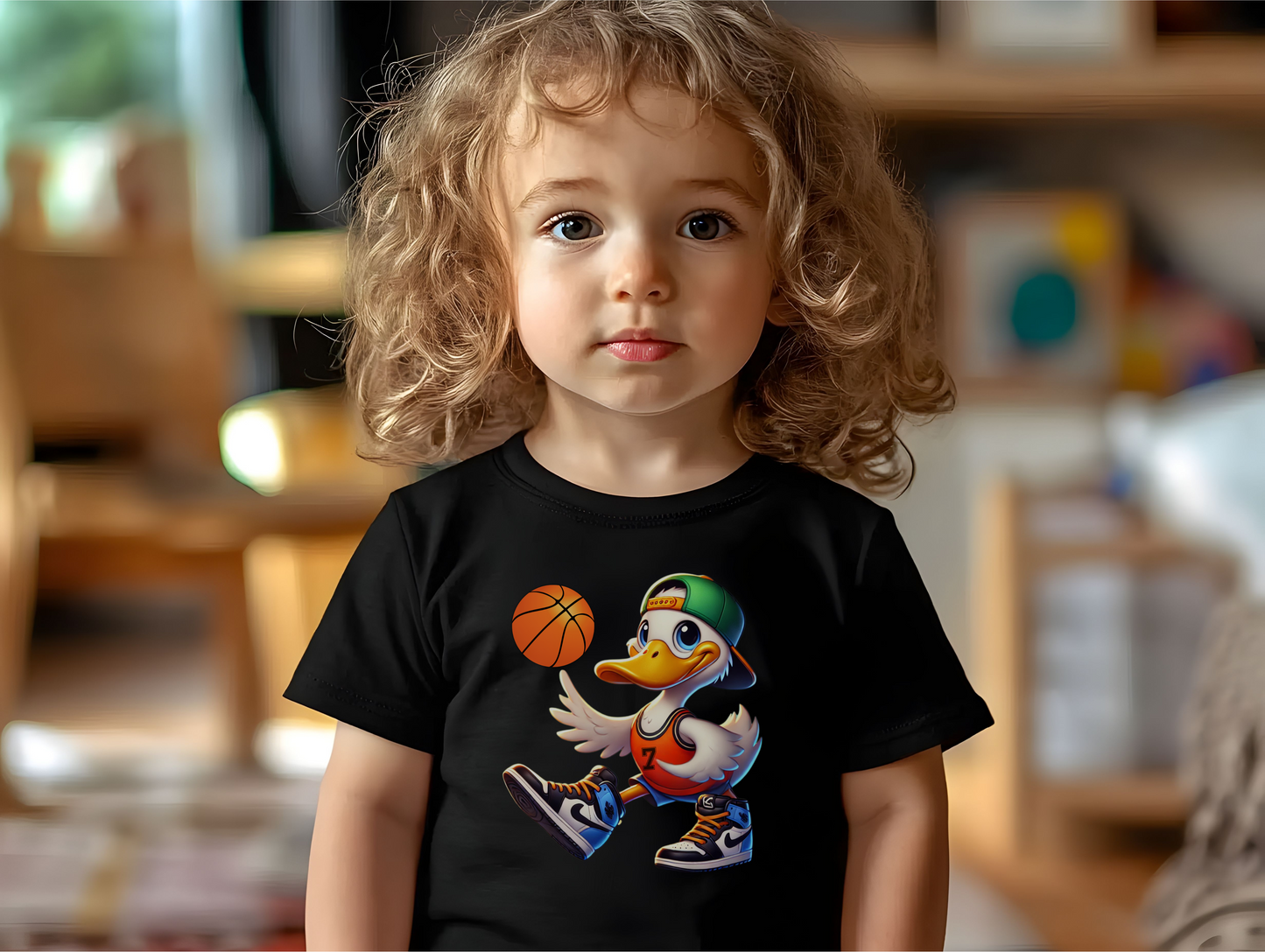 Boys Basketball Goose Heavy Cotton™ Tee